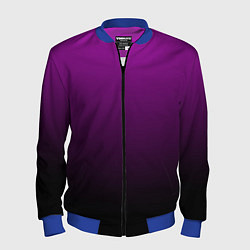 Бомбер мужской Purple gradient, цвет: 3D-синий