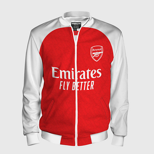 Мужской бомбер Арсенал Лондон домашняя форма 2025 2026 / 3D-Белый – фото 1