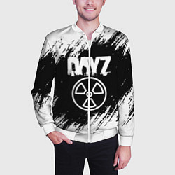 Бомбер мужской Dayz белые краски лого, цвет: 3D-белый — фото 2