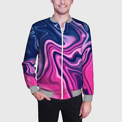 Бомбер мужской Абстракция, цвет: 3D-меланж — фото 2