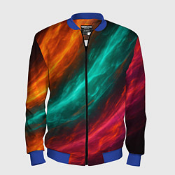 Мужской бомбер Разноцветное движение