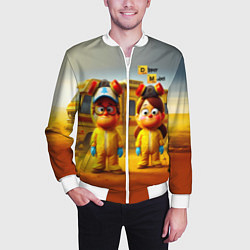 Бомбер мужской Dipper and Mabel - Breaking bad soap opera, цвет: 3D-белый — фото 2