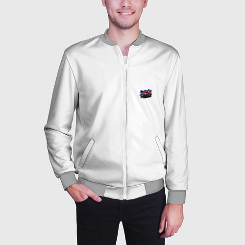 Мужской бомбер Mercedes amg / 3D-Меланж – фото 3