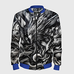 Мужской бомбер Abstraction cyber pattern - ai art fantasy