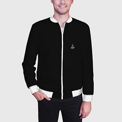 Бомбер мужской Ёлка и компания, цвет: 3D-белый — фото 2