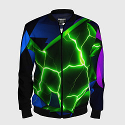 Мужской бомбер Neon green glow
