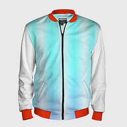 Мужской бомбер Neon white blue lines