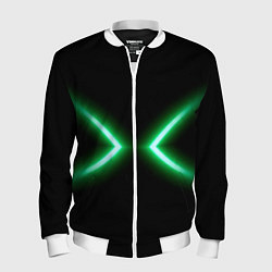 Мужской бомбер Neon green lines