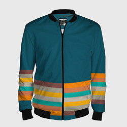 Мужской бомбер Индиго и шумовой градиент заката с текстурой