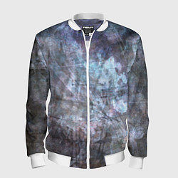Мужской бомбер Абстракция - gray-blue hurricane
