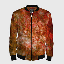 Мужской бомбер Абстракция - bright red