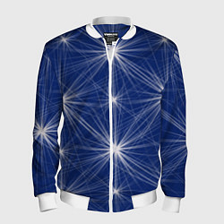 Мужской бомбер Звезды на синем фоне