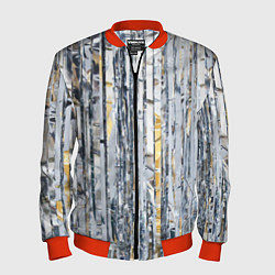 Мужской бомбер Новогодний дождик