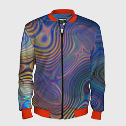 Мужской бомбер Абстрактная рябь