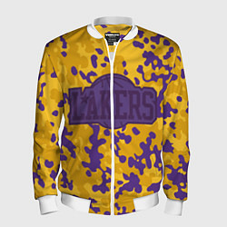 Бомбер мужской NBA LA Lakers, цвет: 3D-белый
