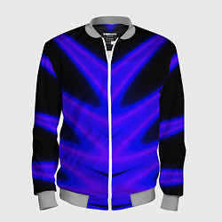 Бомбер мужской Color neon blue, цвет: 3D-меланж