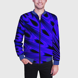 Бомбер мужской Color neon blue, цвет: 3D-синий — фото 2