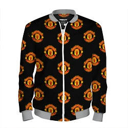 Бомбер мужской Manchester United Pattern, цвет: 3D-меланж