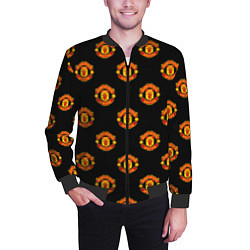 Бомбер мужской Manchester United Pattern, цвет: 3D-черный — фото 2