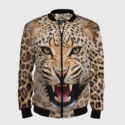 Мужской бомбер Взгляд леопарда