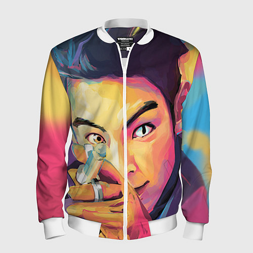 Мужской бомбер Big Bang Art / 3D-Белый – фото 1