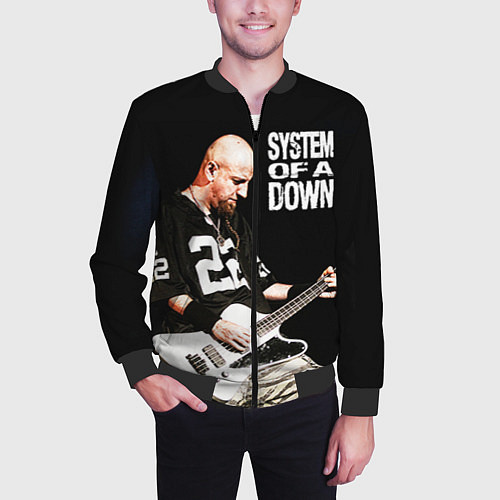 Мужской бомбер System of a Down / 3D-Черный – фото 3