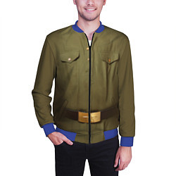 Бомбер мужской Униформа солдата, цвет: 3D-синий — фото 2