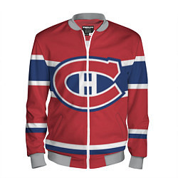 Бомбер мужской Montreal Canadiens, цвет: 3D-меланж