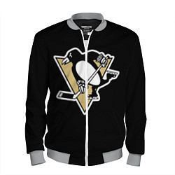 Бомбер мужской Pittsburgh Penguins: Malkin, цвет: 3D-меланж