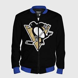 Бомбер мужской Pittsburgh Penguins: Malkin, цвет: 3D-синий