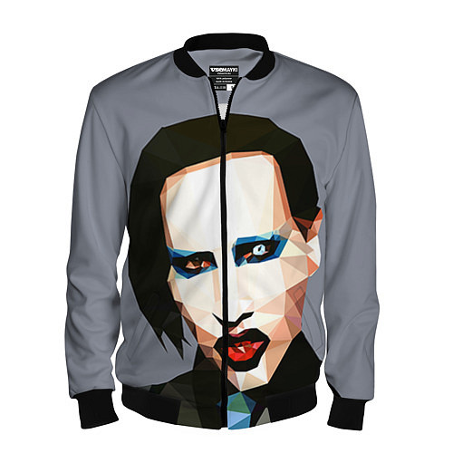 Мужской бомбер Mаrilyn Manson Art / 3D-Черный – фото 1