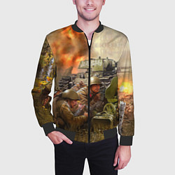 Бомбер мужской День победы, цвет: 3D-черный — фото 2