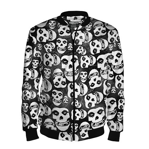 Мужской бомбер Misfits Pattern / 3D-Черный – фото 1