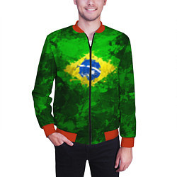 Бомбер мужской Бразилия, цвет: 3D-красный — фото 2