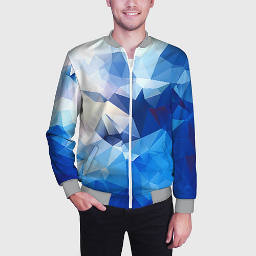 Мужской бомбер Абстракция / 3D-Меланж – фото 3
