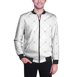 Бомбер мужской Точечный узор!, цвет: 3D-черный — фото 2