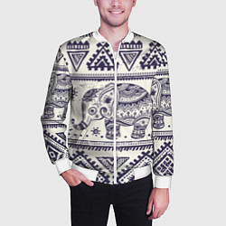 Бомбер мужской Африка, цвет: 3D-белый — фото 2