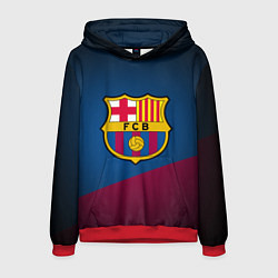 Толстовка-худи мужская FCB Barcelona, цвет: 3D-красный