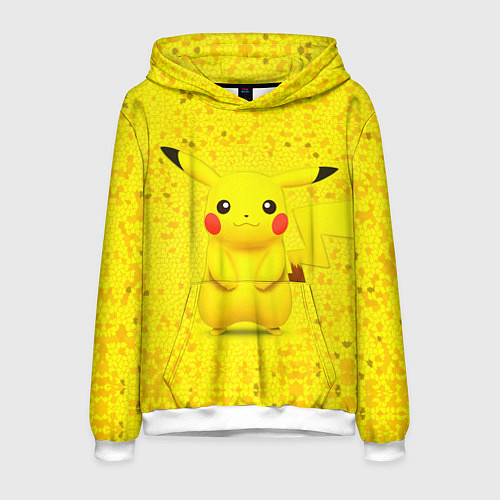 Мужская толстовка Pikachu / 3D-Белый – фото 1