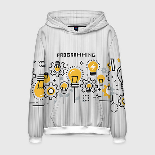 Мужская толстовка Программирование 1 / 3D-Белый – фото 1