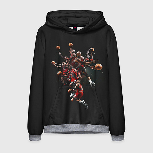 Мужская толстовка Michael Jordan Style / 3D-Меланж – фото 1