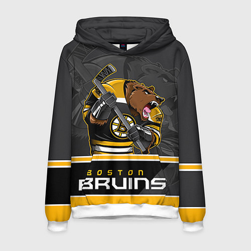 Мужская толстовка Boston Bruins / 3D-Белый – фото 1