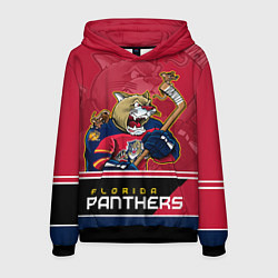 Толстовка-худи мужская Florida Panthers, цвет: 3D-черный