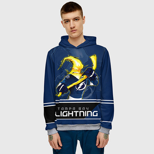 Мужская толстовка Bay Lightning / 3D-Меланж – фото 3