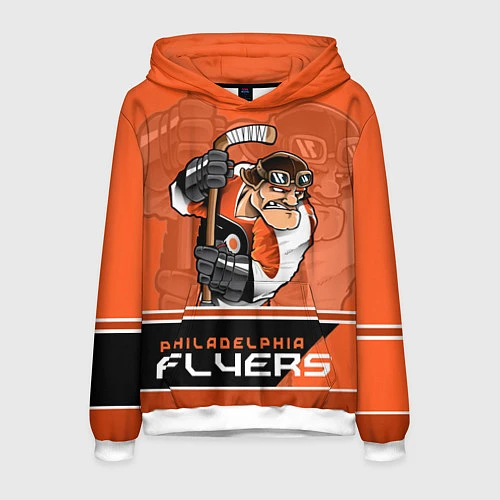 Мужская толстовка Philadelphia Flyers / 3D-Белый – фото 1