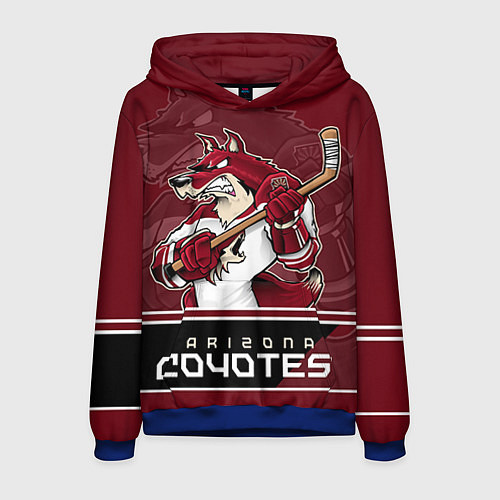 Мужская толстовка Arizona Coyotes / 3D-Синий – фото 1