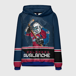 Толстовка-худи мужская Colorado Avalanche, цвет: 3D-синий