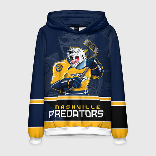 Мужская толстовка Nashville Predators / 3D-Белый – фото 1