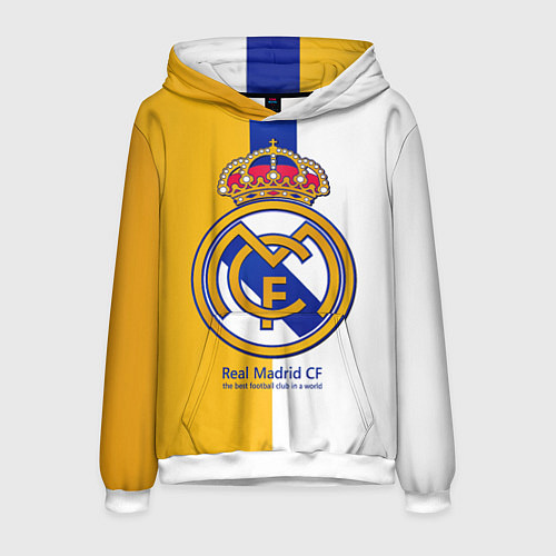 Мужская толстовка Real Madrid CF / 3D-Белый – фото 1