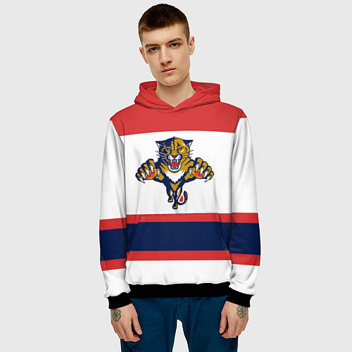 Мужская толстовка Florida Panthers / 3D-Черный – фото 3